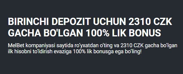 Melbet bonuslar